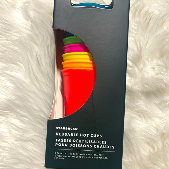 ❌LAST ONE❌ NEW✨Starbucks colors Reusable Cups in Box 💗💜💛💙💚🧡 - Picture 6 of 9